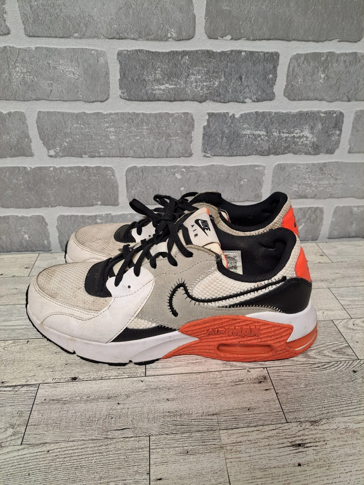 Scarpe Nike Air Max Excee bianche brillanti cremisi lifestyle da uomo taglia 8 5