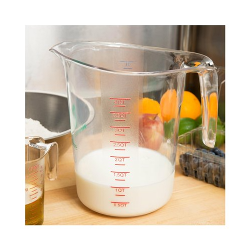Taza medidora de policarbonato transparente WebstaurantStore 4 Qt 16 tazas - Imagen 5 de 12