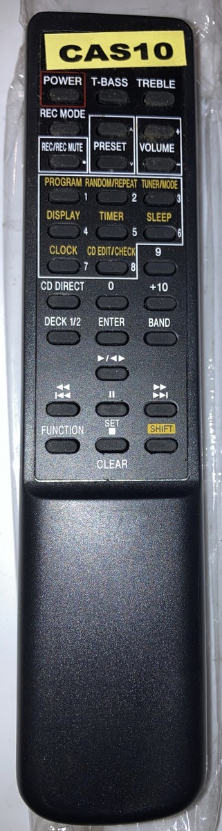 Aiwa RC-CAS10 Audio System Remote Control Replacement NSX-D30 NSX