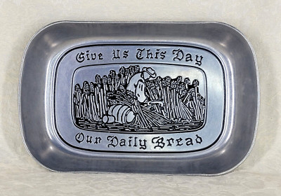Tray Give Us This Day Our Daily Bread Harvest Wilton Armetale Serve-ware Used