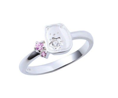 Sumikko Gurashi Shirokuma Polar Bear Ring US6.5 Silver 925 San-X Japan New