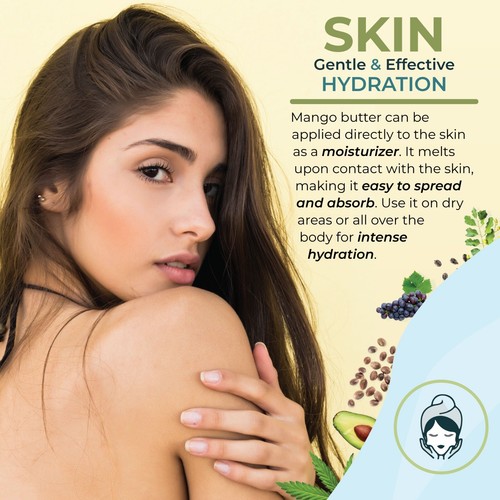 Reine Mangobutter Lebensmittelqualität & Kosmetikqualität, rein, sauber, natürlich (1 Pfund) - Bild 15 von 16