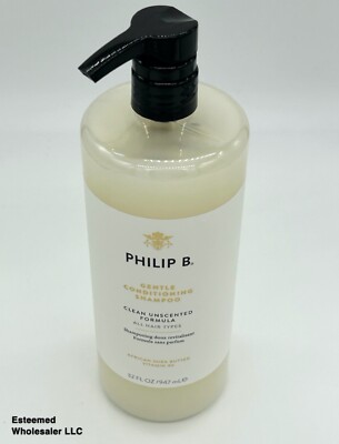 PHILIP B. Gentle Conditioning Shampoo Clean Unscented Formula 32oz w/o box
