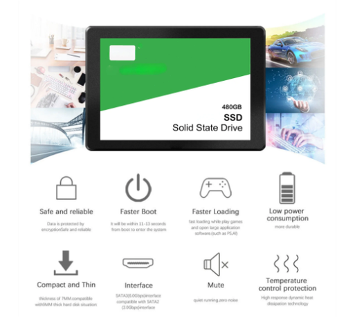 Lenovo 4TB Fast SATA SSD 1TB 2TB Hard Drive Internal 2.5" High Speed 500GB SSD - Picture 13 of 28
