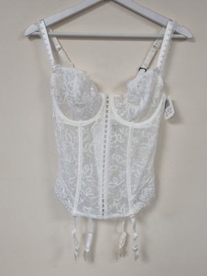 Aubade Pour Toujours TC92 Opal Embroidered Underwired Basque, Size 36C