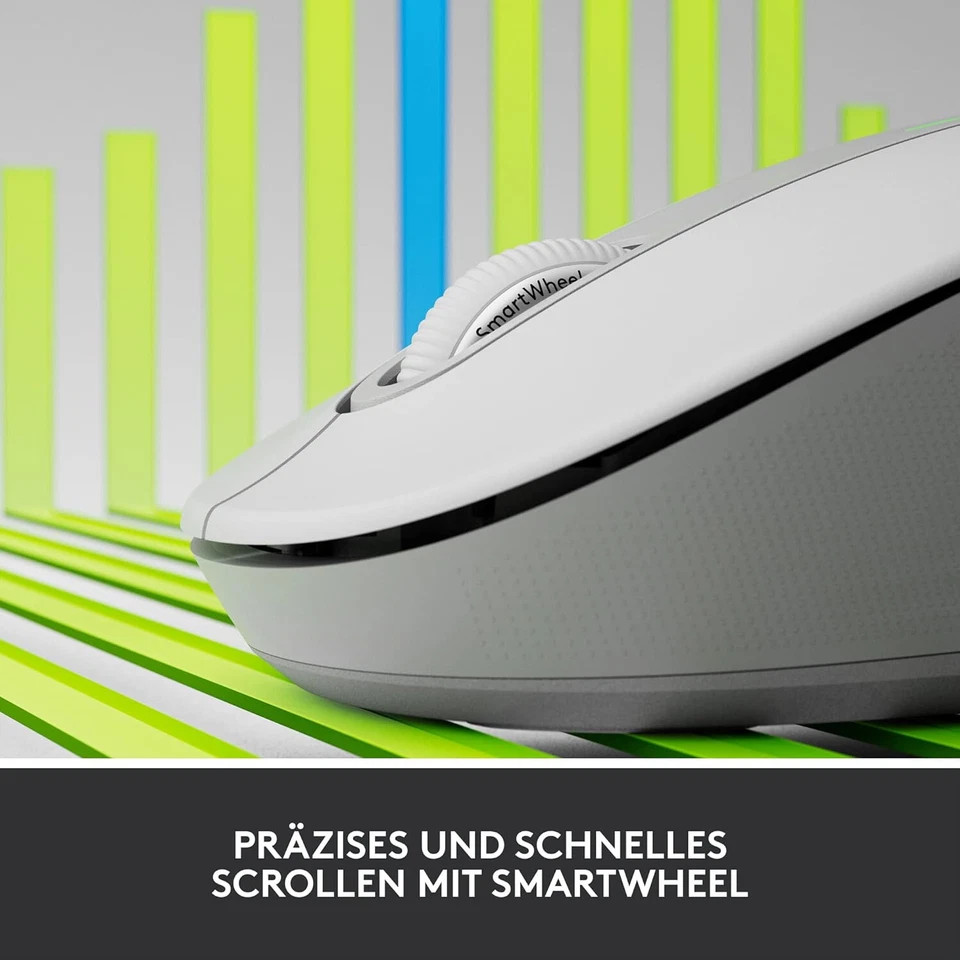 Logitech Signature M650 L LEFT Maus Funk, Bluetooth® (LINKSHÄNDER) - WEIß- SOLO - Bild 2 von 4