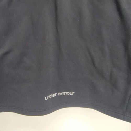 Womens Under Armour Cold Gear Long Sleeve Athletic Top Size M Gray Black - Picture 3 of 9