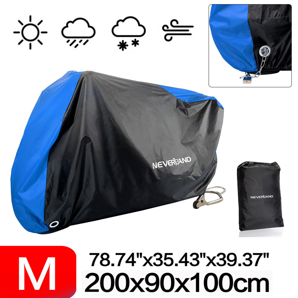 Motorcycle Cover M Waterproof Rain Blue Protector Scooter For Yamaha Zuma 50 125