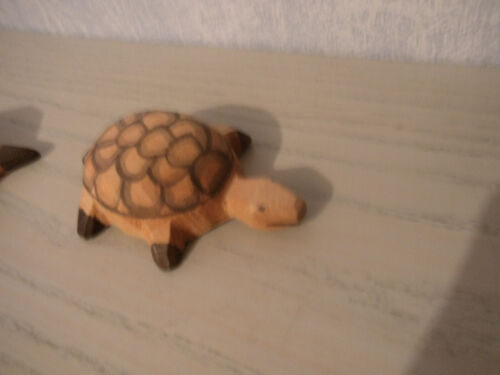 Ostheimer Holzfiguren Figuren Schildkröte groß und klein Turtle - Picture 8 of 10