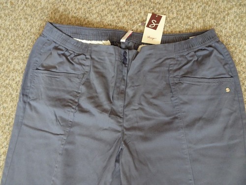 Bequeme Sheego Stretch Twill-Hose Gr. 54 Dehnbund Farbe indigo, Neu 6zP - Bild 2 von 3