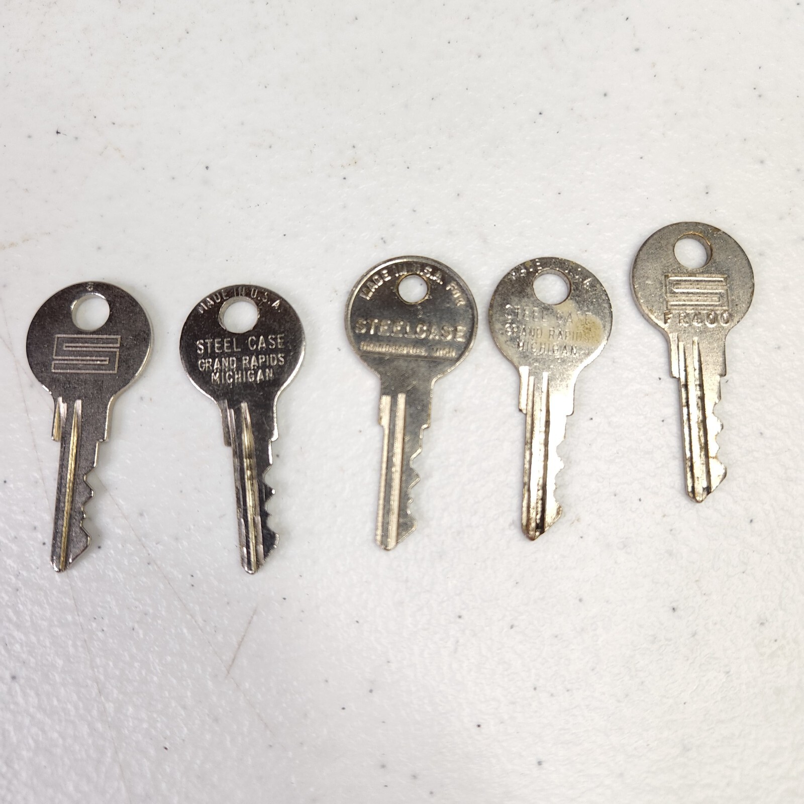 Lot of 5 FR400 keys Steelcase File Office Furniture Desk Lock