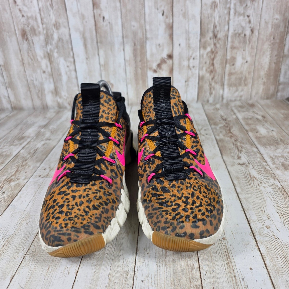 Nike Free Metcon 3 Leopard Print Training Shoes Hot Pink Accents Womens 7 |  eBay