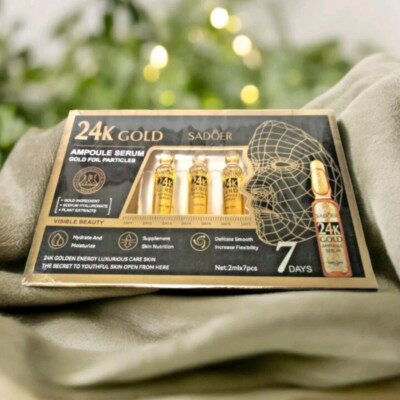Sadoer ~ 24K GOLD ~ AMPULE ~ Serum Moisturizer ~ Sealed ~ New in Box