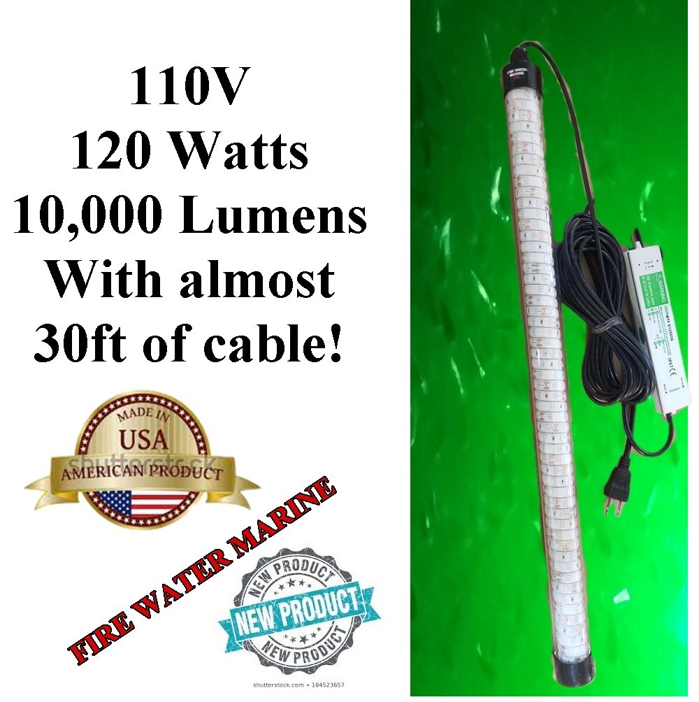 Luz Led De Pesca Nocturna Sumergible Verde 12v Con Cable De | Meses Sin - Foto 11