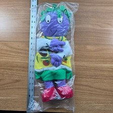 Vintage NOS Letter People Hand Puppets Alphabet Plush Abrams Learning Letter V