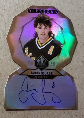 2020-21 SP Signature Edition Decagons Jaromir Jagr Auto Penguins Autograph