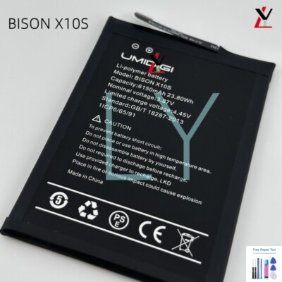 6150MAH 3.87V 23.80WH High quality Battery for UMIDIGI BISON X10S 1ICP6/65/91