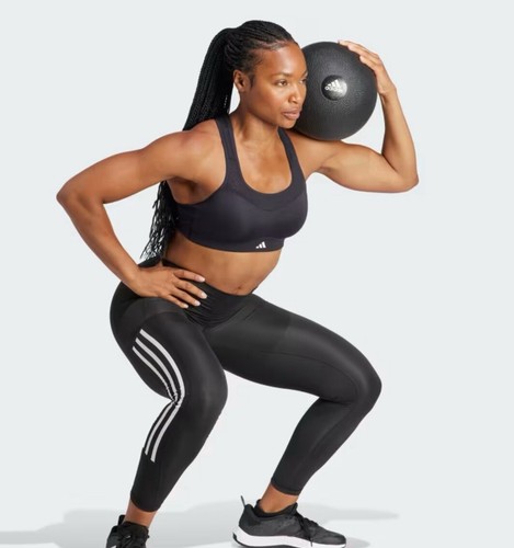 Adidas Women’s TLRD IMPACT TRAINING HIGH-SUPPORT BRA In Black Size M (C-D) New - Picture 7 of 10