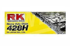 RK Chains 428 x 128 Links HD Standard Series  Non Oring Natural Drive Chain