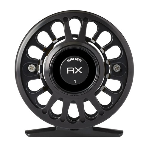 Bauer RX 2 Fly Reel - Black w/ Black Spool - NEW - FREE FLY LINE - 第 1/2 張圖片