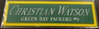 CHRISTIAN WATSON PACKERS NAMEPLATE AUTOGRAPH Signed FOOTBALL-HELMET-JERSEY-PHOTO