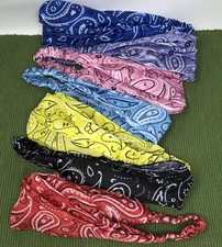 Paisley Headband Elastic Back Wide or Thin Bandana Style Hair Accessory USA Ship