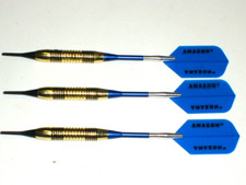 Soft Tip Darts New, 16 Gram Plated, Aluminum Spinning Shafts 3439