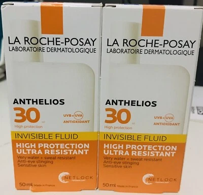 2 scatole di LA ROCHE-POSAY ANTHELIOS SPF 30 fluido invisibile alto (2x50 ml)