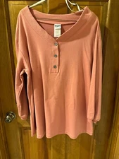 Vintage 1990's Sostanza Maternity Long Sleeve Top Size Small 3 Vintage Buttons