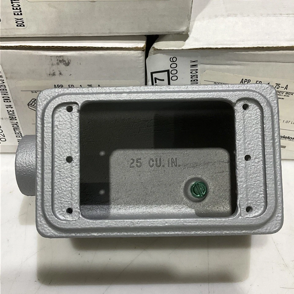 APPLETON APP FD-1-75-A FS-FD CS DEV BOX SINGLE GANG CAST DEVICE BOX LOT OF 3 373 - Image 2 of 4