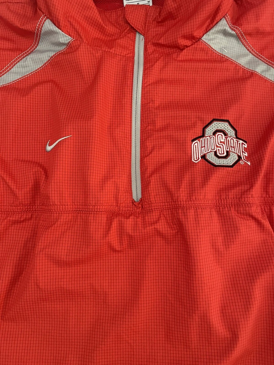 Nike Ohio State ナイロンジャケット 希少 Nike Ohio State Buckeyes 1/4 Zip Jacket Pullover Storm Fit