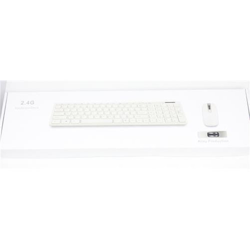 Wireless Thin Keyboard & Mouse Set for Samsung UE46ES6800 Smart TV - Picture 3 of 10