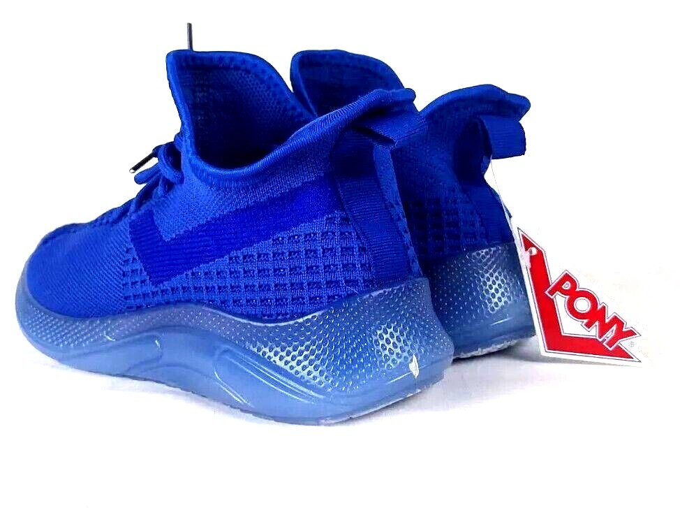 Scarpe donna Pony PP2 base maglia stringate blu royal taglia 7M