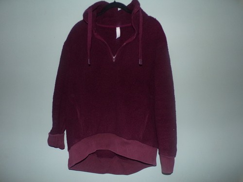 Athleta Maroon faux sherpa popover - Bild 2 von 5