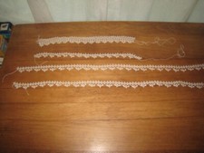 PIECES OF HAND MADE WHITE TATTING