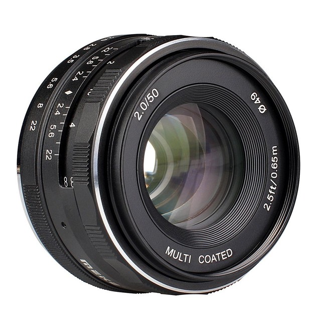 Meike MK-50mm F2.0 Multi Coated Fixed Manual Focus Lens for Olympus M4/3-mount Meike MK-50mm F2.0 Multi Coated Fixed Manual Focus Lens for Olympus M4/3-mount