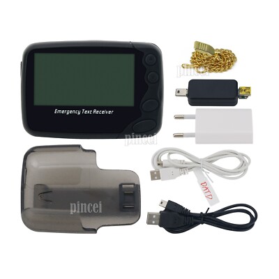 NEW Programmable Alphanumeric Pager Charging POCSAG  Emergency Text Receiver