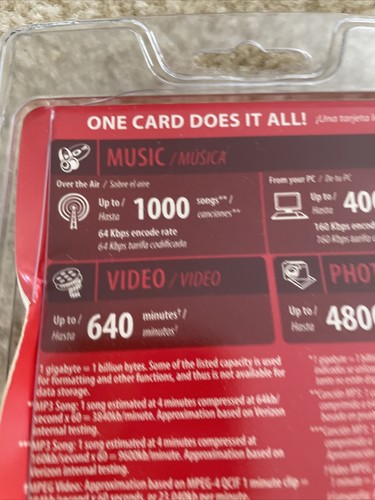 Sandisk 2GB Memory 3 in 1 MicroSD Card with Adapters Verizon Wireless Digital - Picture 6 of 7