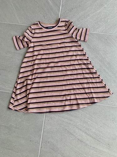 Robe Fille Zara Manches Courtes Taille 5-6 Ans - Gris - Occasion Très Bon État