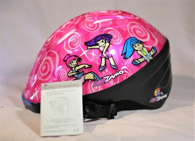 CASCO LUMINOSO LED BAMBINA KID ZAMO ROSA BICI BICICLETTA MONOPATTINO