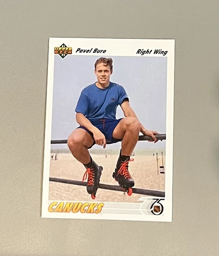 1991-1992 upper deck hockey NHL Pavel Bure Card #54