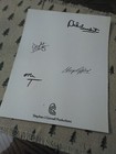 80s MR T fan color photo A TEAM TV stars 8"x11" facsimile signature — photo 2