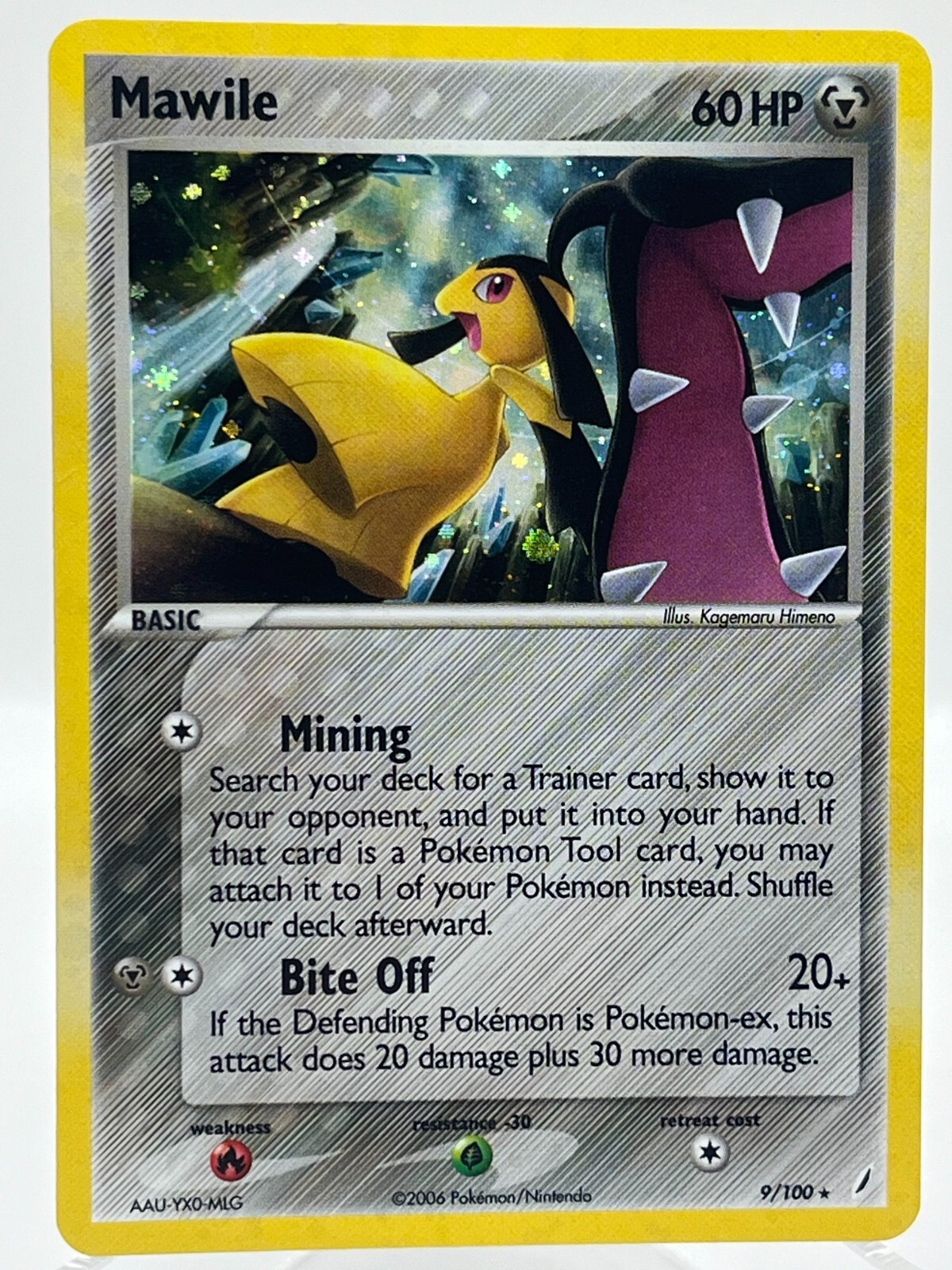Mawile 9/100 EX Crystal Guardians Holo Rare Vintage Pokemon TCG Card