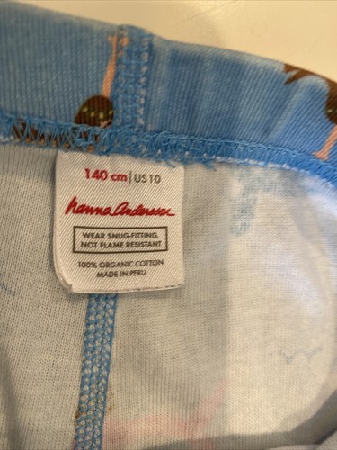 Hanna Andersson Girl’s Size 10 Blue/ Pink/ Yellow Mermaid/ Narwahl Pajama Pants - Picture 3 of 4