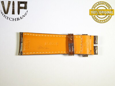 OEM Authentic IWC SANTONI ONE SHORT PART strap 22 mm croco BROWN