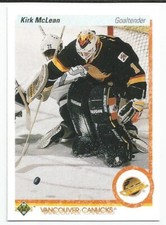KIRK MCLEAN 1990-91 UPPER DECK CARD NEAR MINT CONDITION