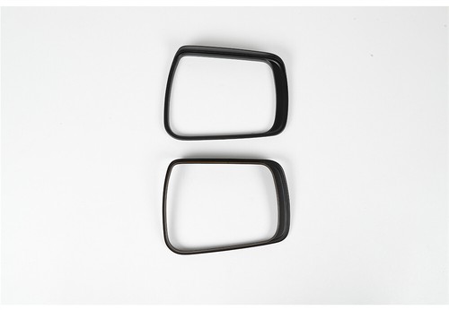 Black ABS Side Rearview Mirror Rain Eyebrow Cover Fit for Dodge Ram 1500 2018-22 - Imagen 9 de 10