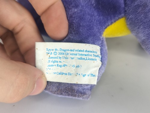 Rare Spyro The Dragon Original Trilogy 2004 Toy Network PlayStation Plush 12" - Picture 7 of 7