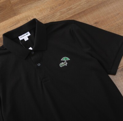 Lacoste polo pique umbrella size Small Black SPECIAL EDITION | eBay