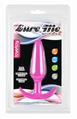 Analplug Buttplug Plug Anal Stöpsel aus Silikon, Rosa, S Größe, Lovetoy